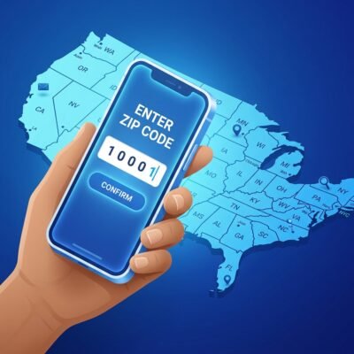Step 1: Enter ZIP code