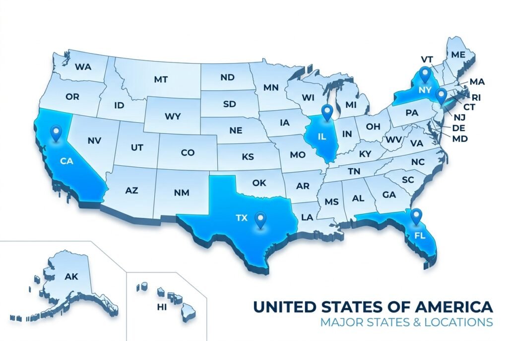 Interactive USA map showing energy coverage and savings in all 50 states