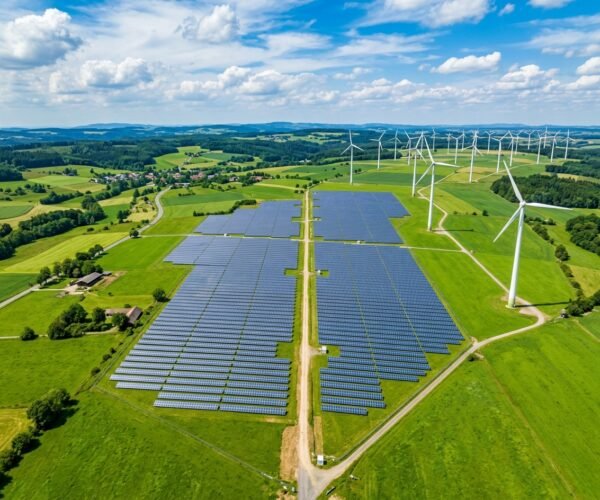 Renewable solar and wind energy
